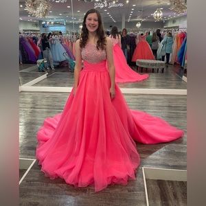 ASHLEYlauren, pink ballgown, size 4
